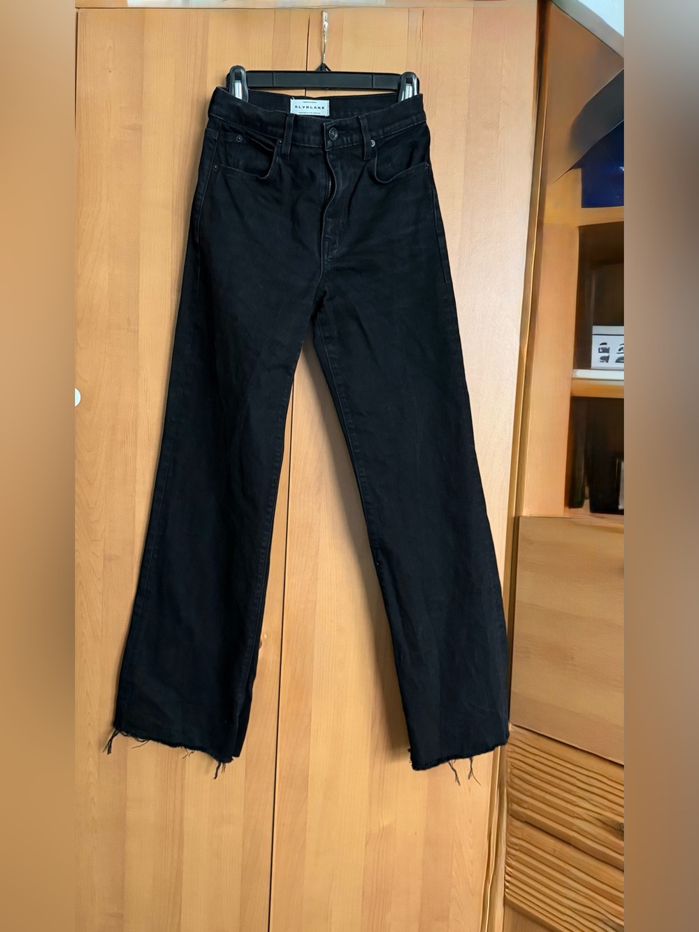 SLVRLAKE Black Denim High-Waist Jeans